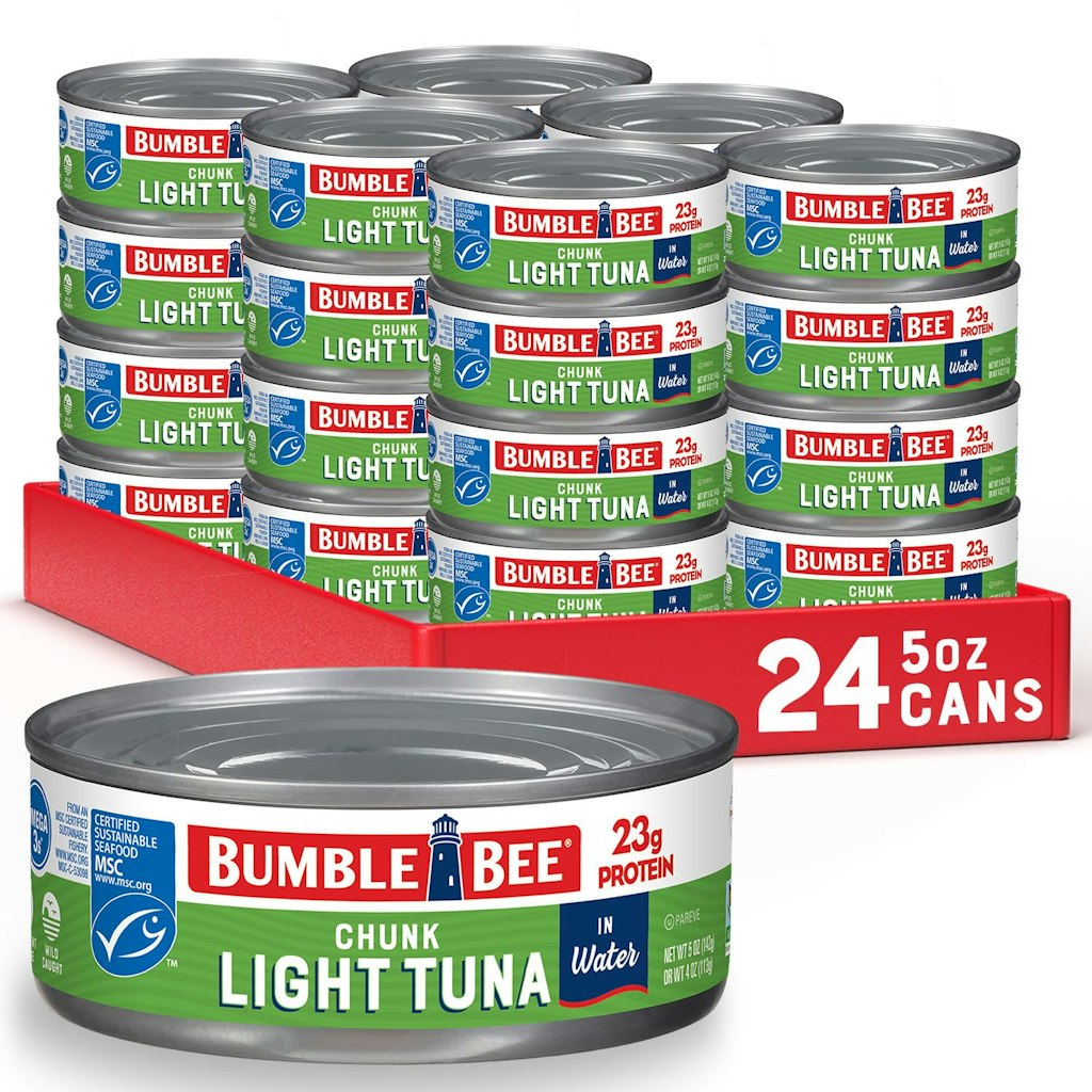  Bumble Bee Chunk Light Tuna in Water 5-oz. Cans Pack of 24 : $13 via Sub & Save