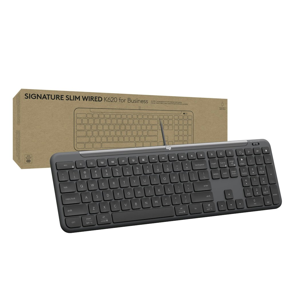 Logitech Signature Slim Wired K620 Full-Size Keyboard: $28