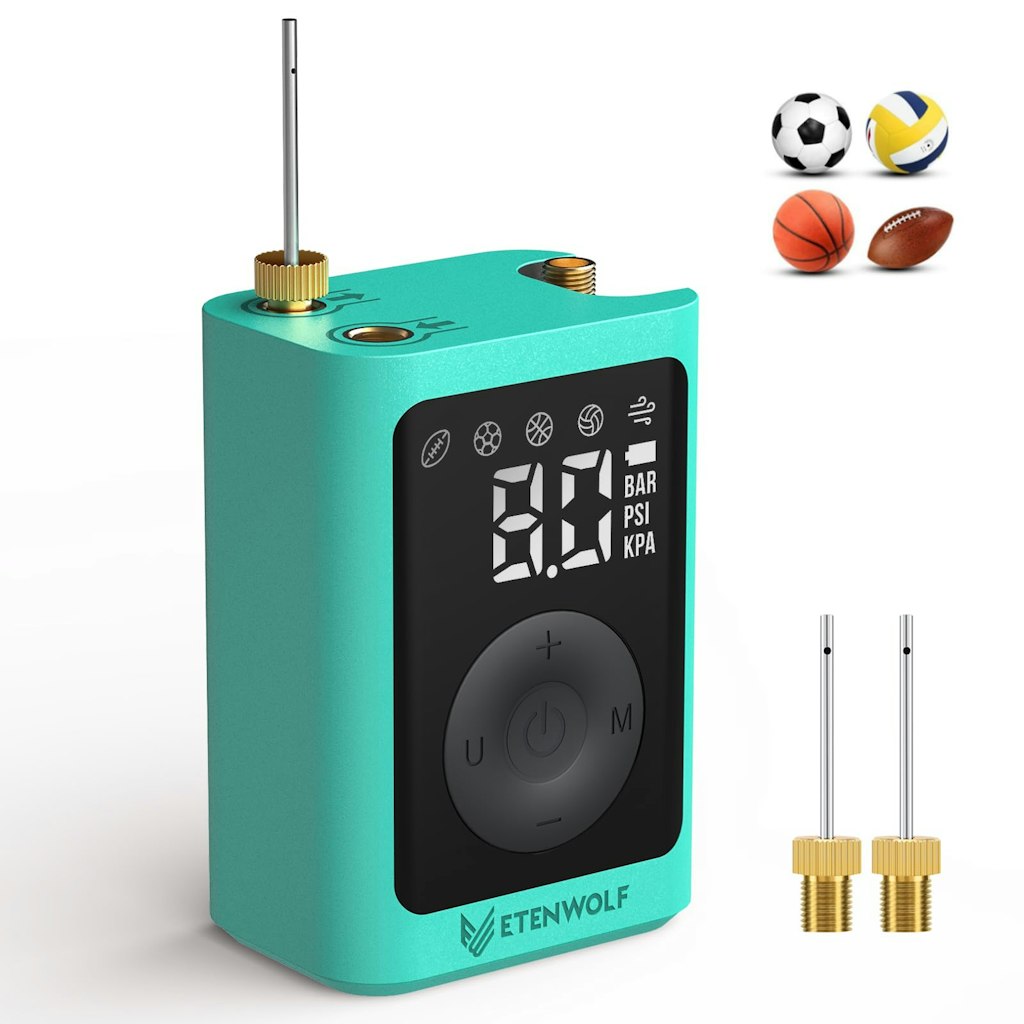 ETENWOLF Electric Ball Pump w/ Pressure Gauge: $17