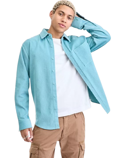 Sun + Stone Men's 100% Cotton Corduroy Shirt: $9.96