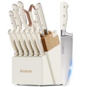 Astercook 14-Piece Kitchen Knife Set w/ Block for $50 + free shipping