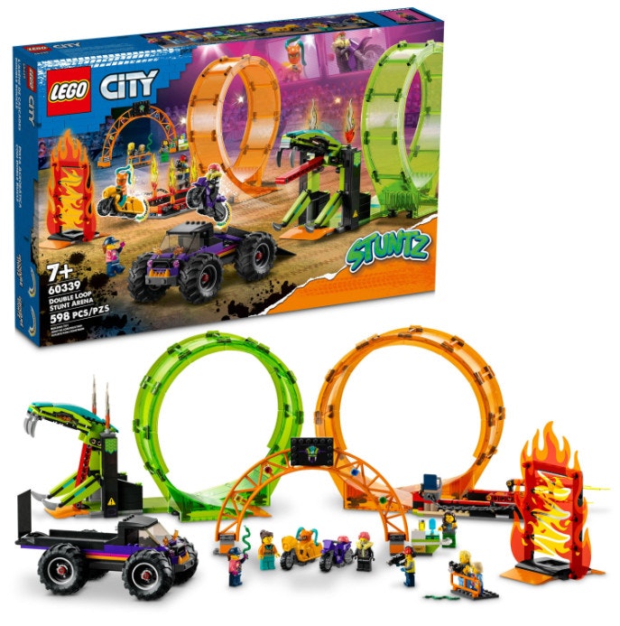 LEGO City Double Loop Stunt Arena: $58