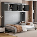 Red Barrel Studio Murphy Bed Cabinet w/ Wine Rack for $570 + free shipping
