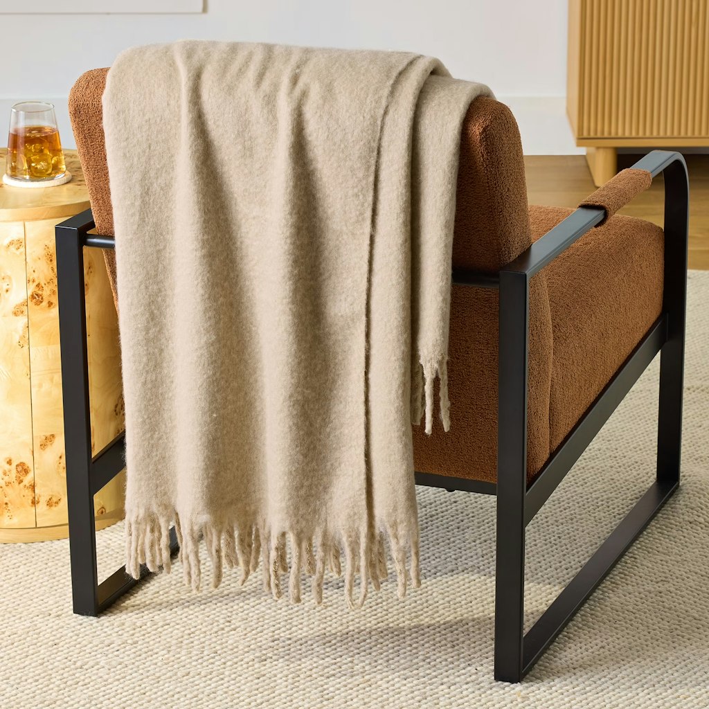 Better Homes & Gardens 50x72" Faux Mohair Throw Blanket: $9.97