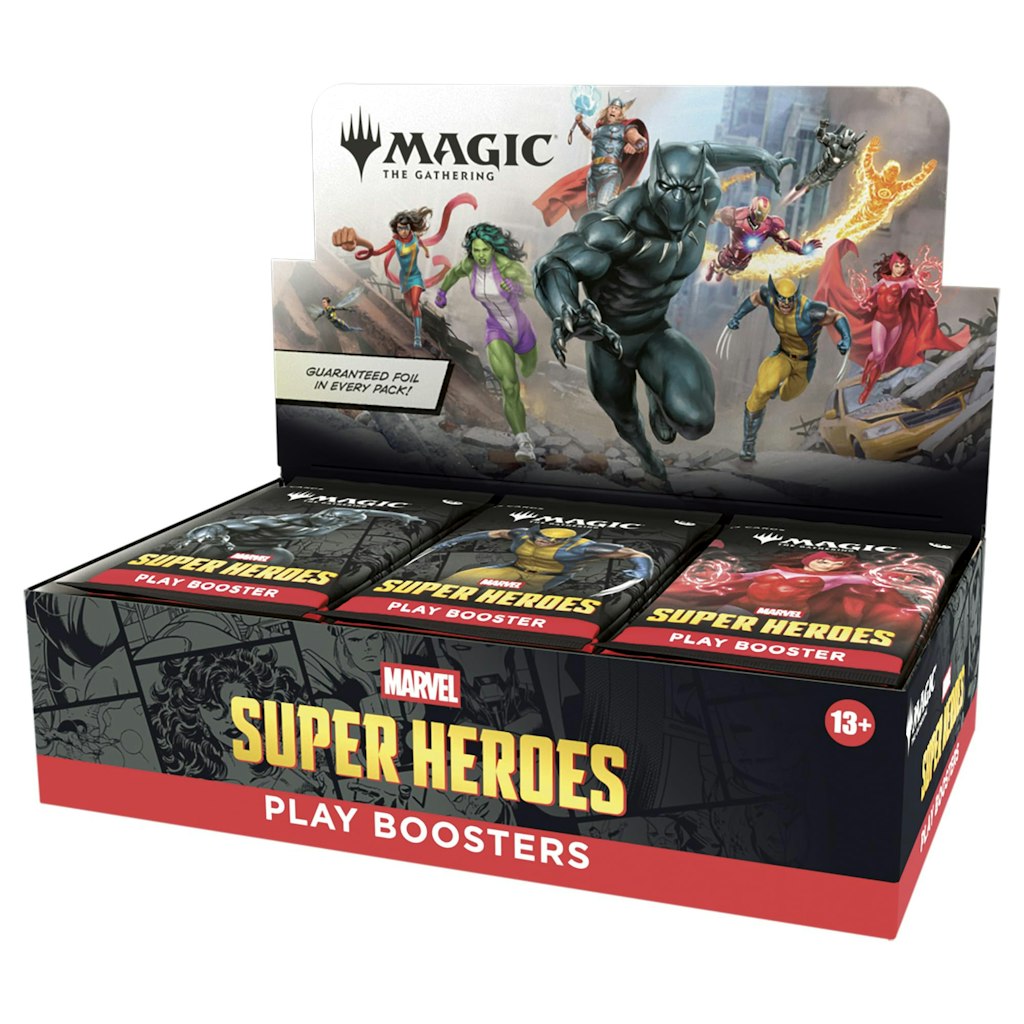 Magic: The Gathering Marvel Super Heroes Play Booster Box: $126
