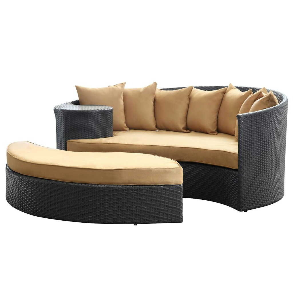 Modway Taiji Wicker Rattan Outdoor Patio Sectional Daybed: $165