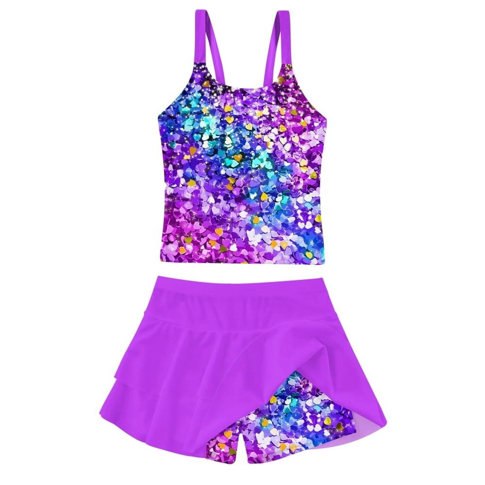 Lanbubble Girls Two-Piece Tankini Swimsuit: $14.99 Lanbubble Girls Two-Piece Tankini Swimsuit: $14.99