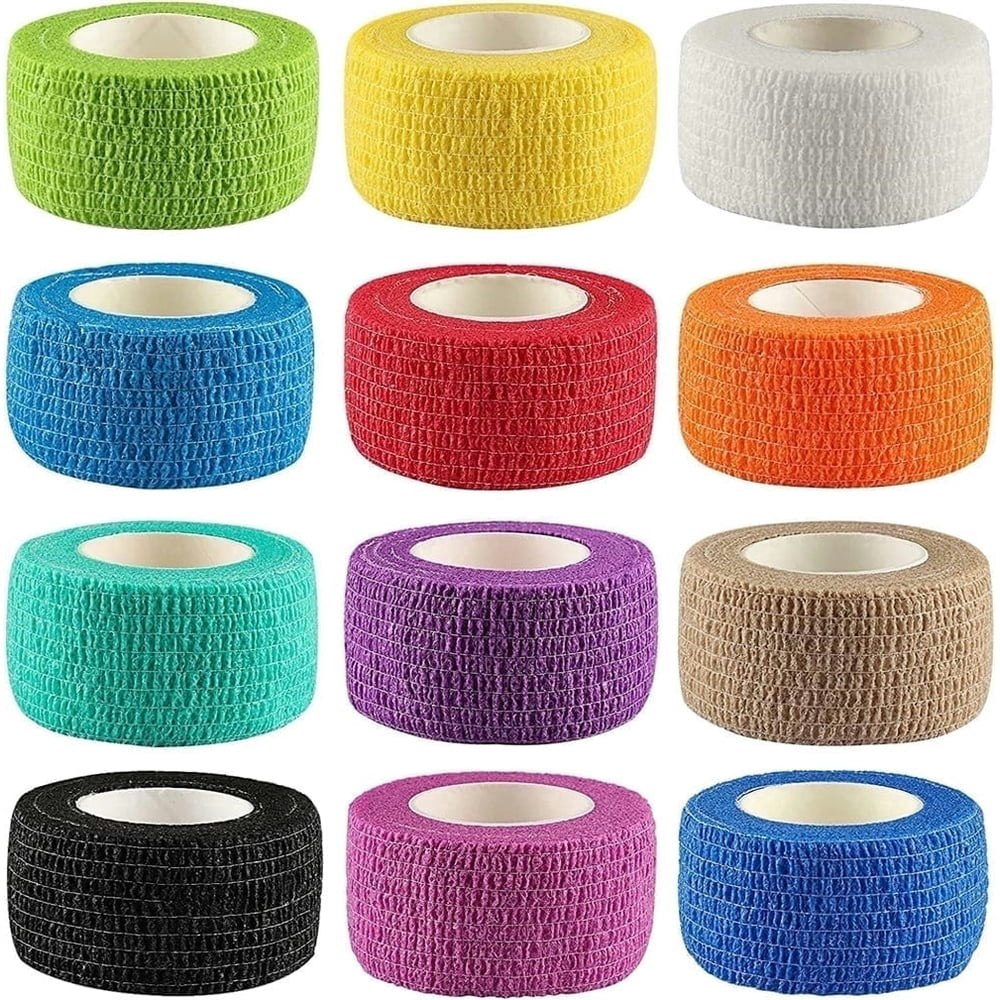 Bexikou 1-Inch x 5-Yard Cohesive Bandage 12-Pack: $9.99