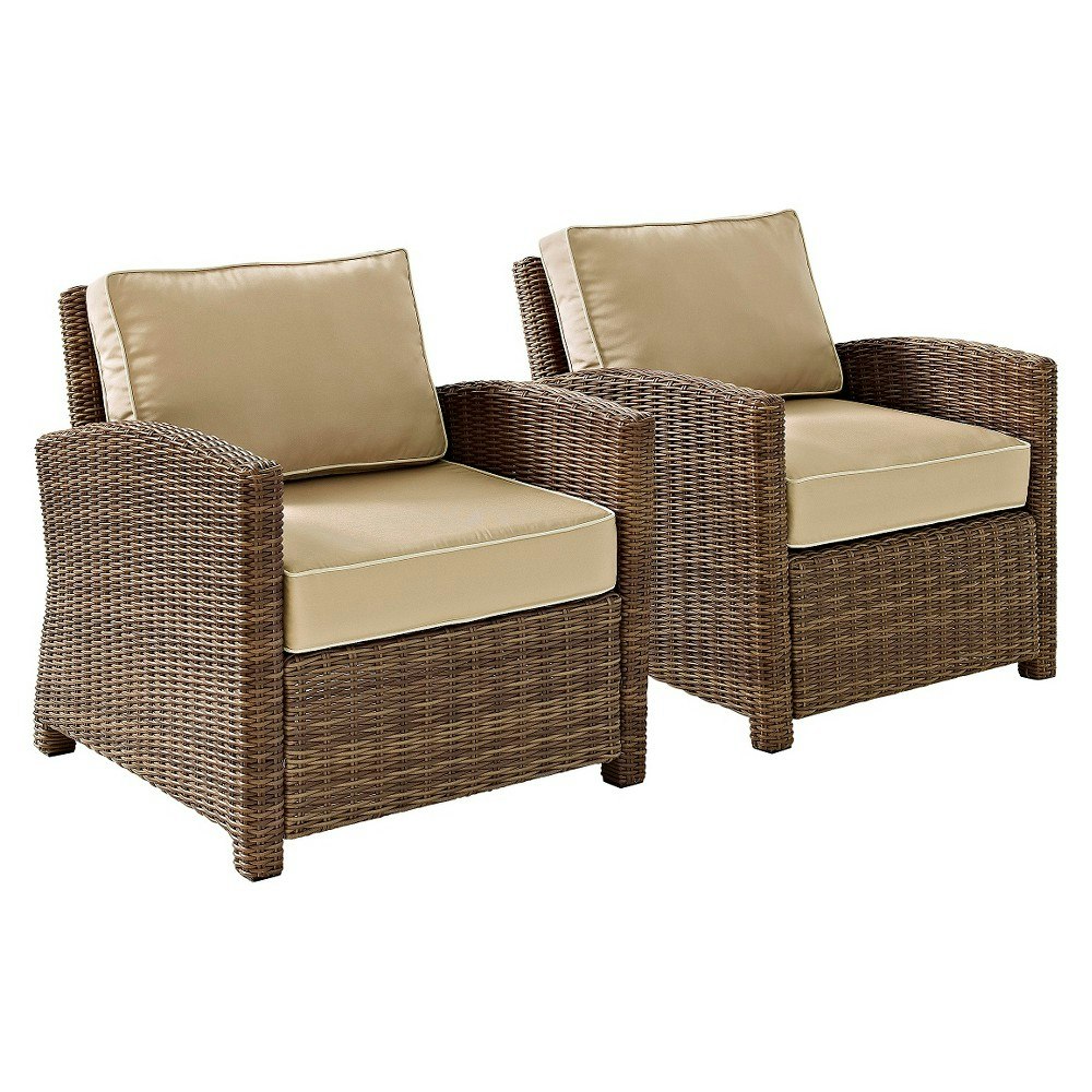 Crosley Bradenton 2-Piece Outdoor Wicker Seating Set: $907.99 Crosley Bradenton 2-Piece Outdoor Wicker Seating Set: $907.99