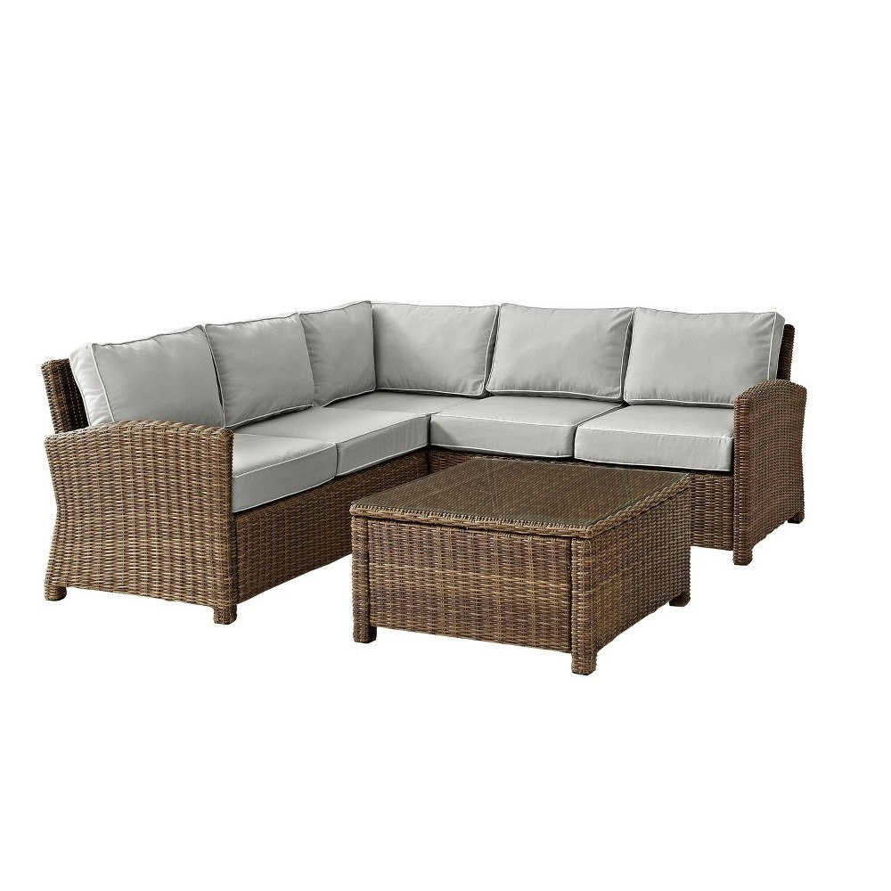 Crosley Bradenton 4-Piece Steel Outdoor Patio Sectional Sofa Set: $1,948.99 Crosley Bradenton 4-Piece Steel Outdoor Patio Sectional Sofa Set: $1,948.99
