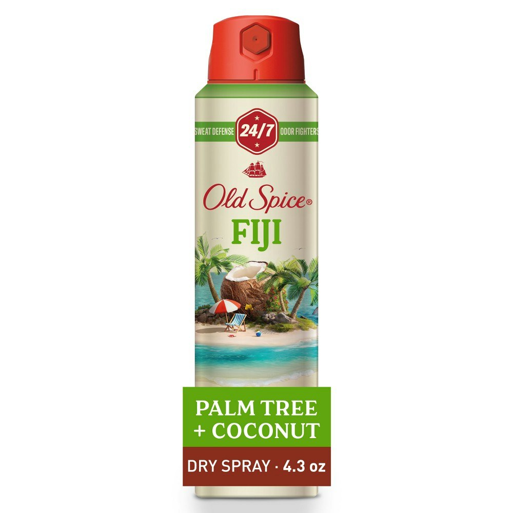 Old Spice Fiji Dry Spray Antiperspirant & Deodorant 4.3-oz.: $7.99 Old Spice Fiji Dry Spray Antiperspirant & Deodorant 4.3-oz.: $7.99