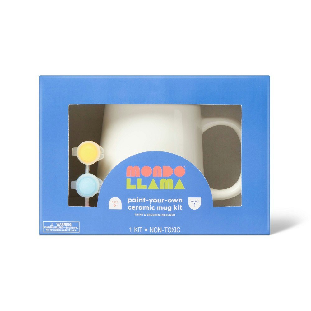 Mondo Llama Ceramic Mug Painting Craft Kit: $5 Mondo Llama Ceramic Mug Painting Craft Kit: $5