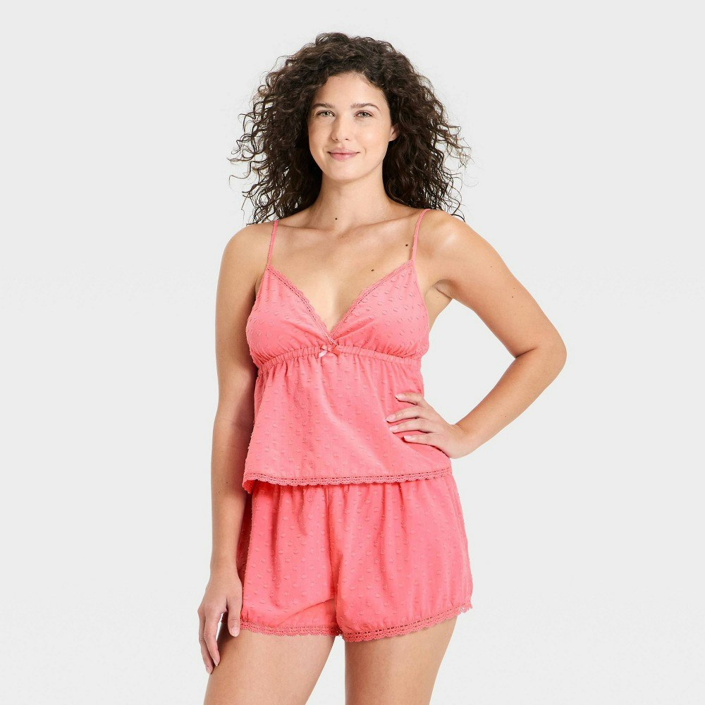 Wild Fable Women's Lace Trim Tank Top and Shorts Pajama Set: $25 Wild Fable Women's Lace Trim Tank Top and Shorts Pajama Set: $25