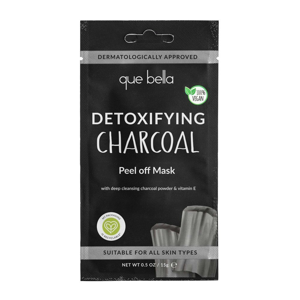 Que Bella Detoxifying Charcoal Peel-Off Mask 0.5oz: $2.69