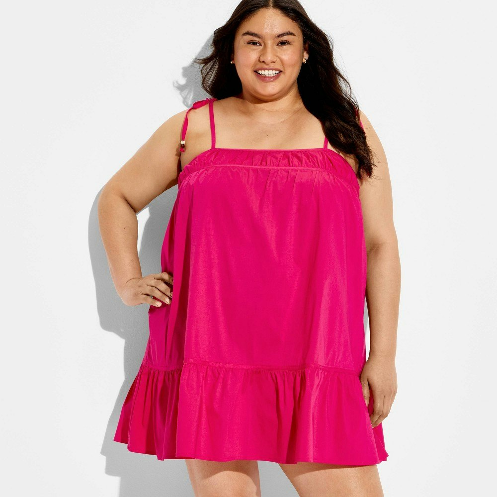 Wild Fable Women's Beaded Strap Trapeze Mini Dress: $30 Wild Fable Women's Beaded Strap Trapeze Mini Dress: $30