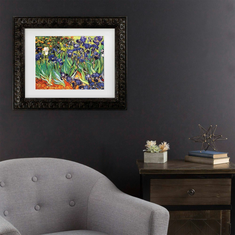 Trademark Fine Art Vincent van Gogh Irises at Saint-Remy 11"x14" Matted Framed Art: $33.49 Trademark Fine Art Vincent van Gogh Irises at Saint-Remy 11"x14" Matted Framed Art: $33.49