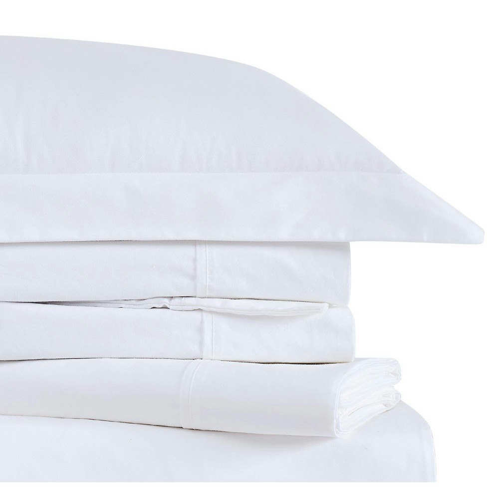 Brooklyn Loom Twin Cotton Solid Sheet Set: $39.99
