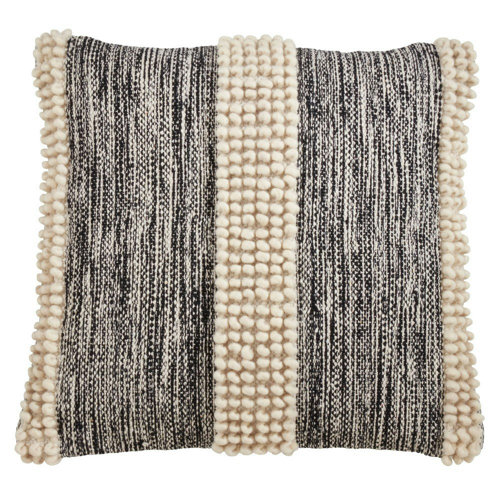 Saro Lifestyle 13"x20" Striped Pom Pom Lumbar Throw Pillow: $44.99 Saro Lifestyle 13"x20" Striped Pom Pom Lumbar Throw Pillow: $44.99