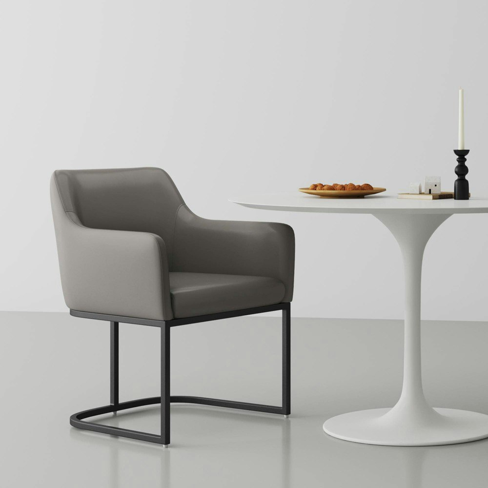 Serena Leatherette Upholstered Dining Armchair: $289.99 Serena Leatherette Upholstered Dining Armchair: $289.99