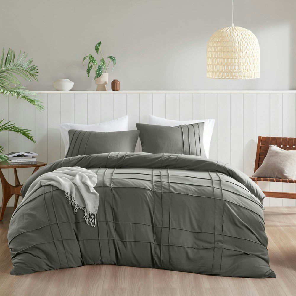 510 Design California King Porter Pleated Duvet Cover Set: $44.99 510 Design California King Porter Pleated Duvet Cover Set: $44.99