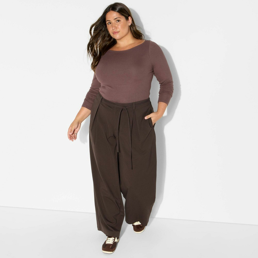 Wild Fable Women's Slim Fit Long Sleeve Round Neck T-Shirt: $15 Wild Fable Women's Slim Fit Long Sleeve Round Neck T-Shirt: $15