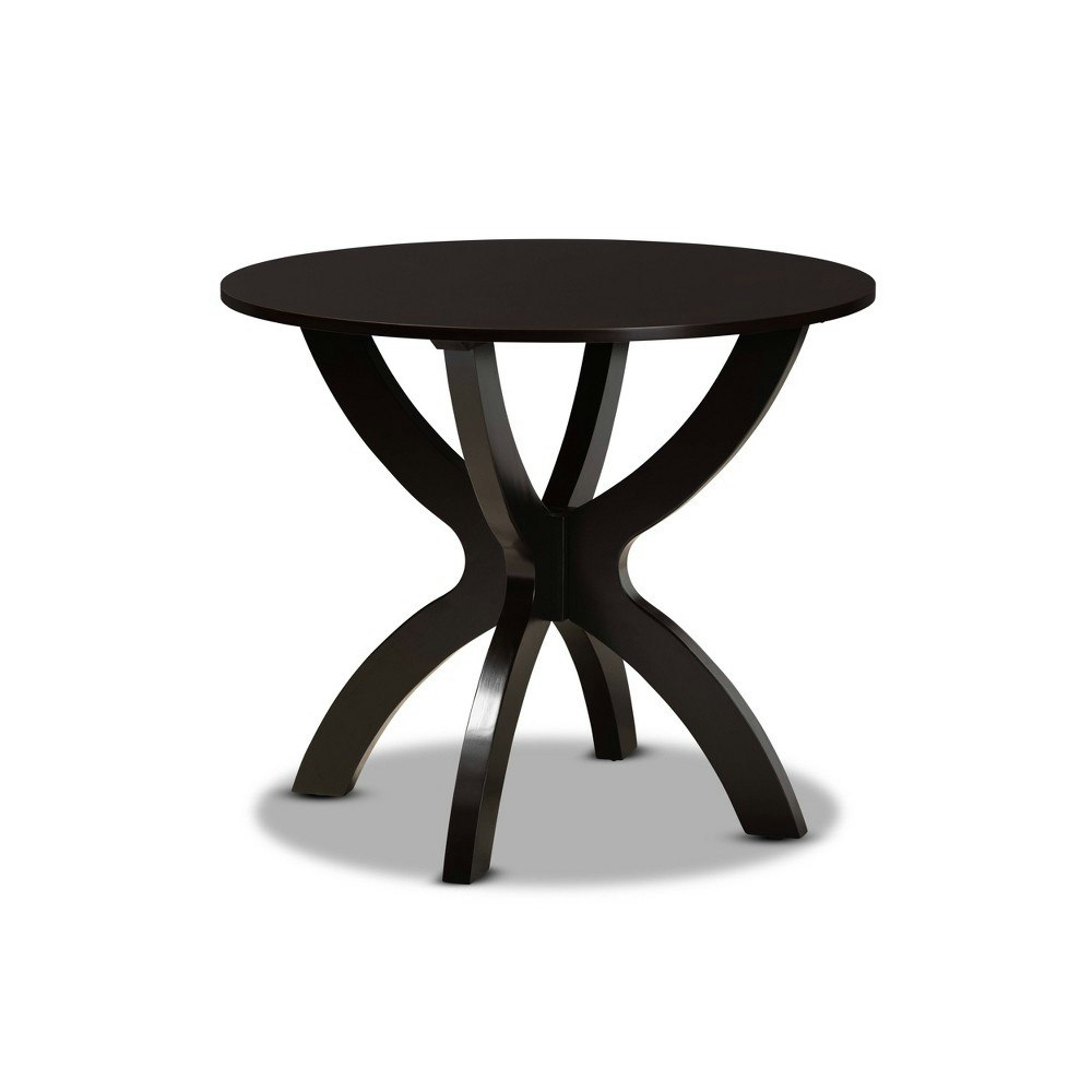 Baxton Studio Tilde 35-Inch Round Wood Dining Table: $120.99