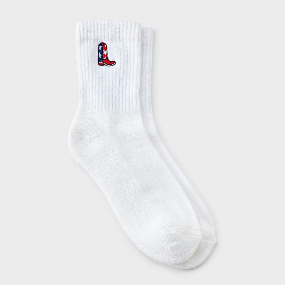 Women's Ribbed Cushioned Mid-Crew Socks: $6 Women's Ribbed Cushioned Mid-Crew Socks: $6