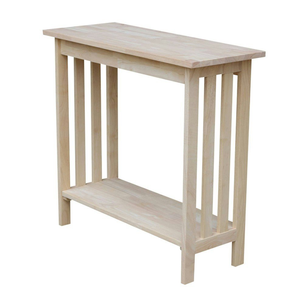 International Concepts Unfinished Mission Entry Table: $123.99 International Concepts Unfinished Mission Entry Table: $123.99