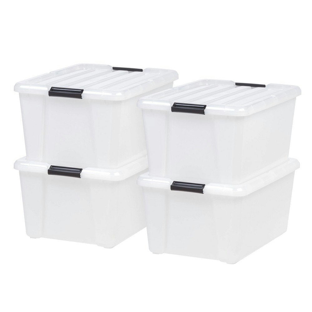 Iris 45-Quart Plastic Storage Bin 4-Pack: $38.99 Iris 45-Quart Plastic Storage Bin 4-Pack: $38.99