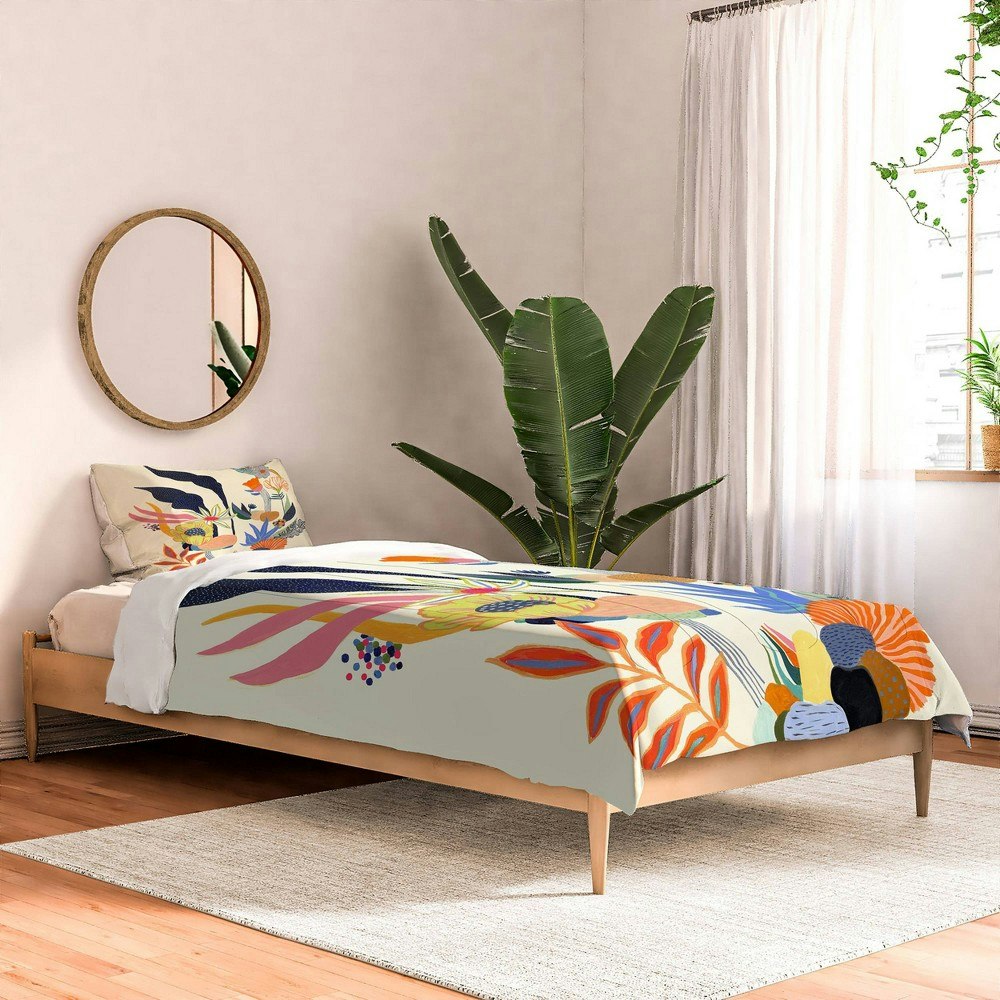 Deny Designs Misha Blaise Nature Lover Twin Comforter and Sham Set: $199.99