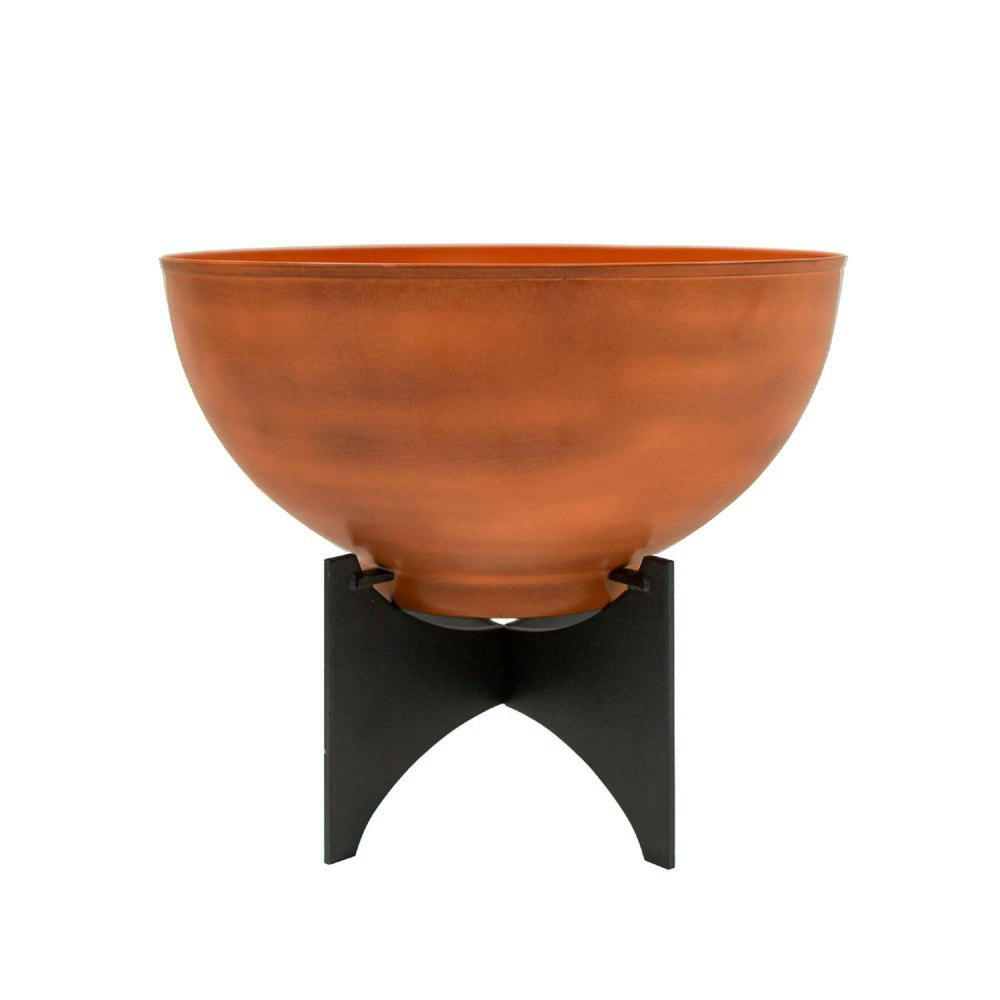 Achla Designs 16-Inch Galvanized Steel Planter Bowl with Iron Stand: $92.99 Achla Designs 16-Inch Galvanized Steel Planter Bowl with Iron Stand: $92.99