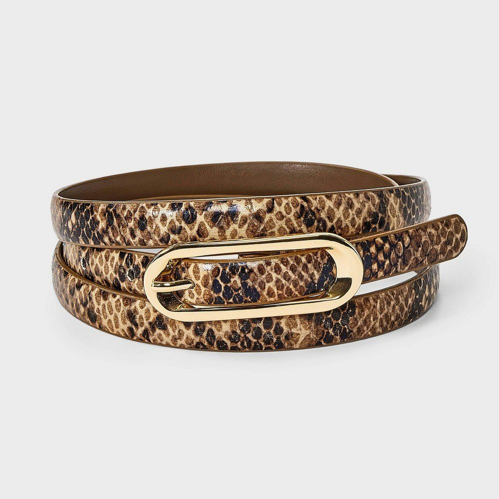 A New Day Skinny Snake Print Belt: $14 A New Day Skinny Snake Print Belt: $14