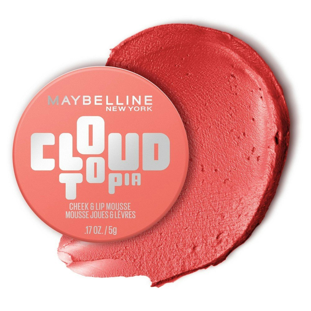 Maybelline Cloudtopia Lip and Cheek Mousse Blush 0.17oz: $7.99 Maybelline Cloudtopia Lip and Cheek Mousse Blush 0.17oz: $7.99