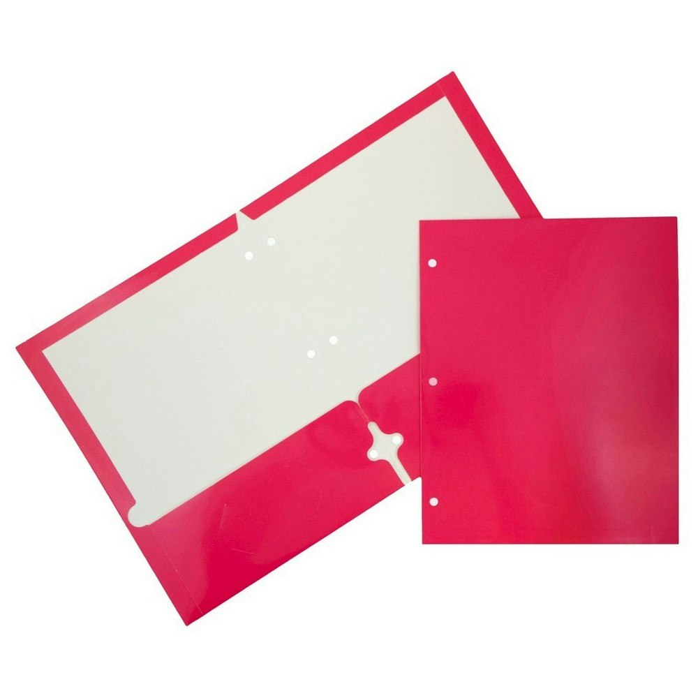 JAM 3-Hole Punch 2-Pocket Glossy Paper Folders 6-Pack: $14.99 JAM 3-Hole Punch 2-Pocket Glossy Paper Folders 6-Pack: $14.99