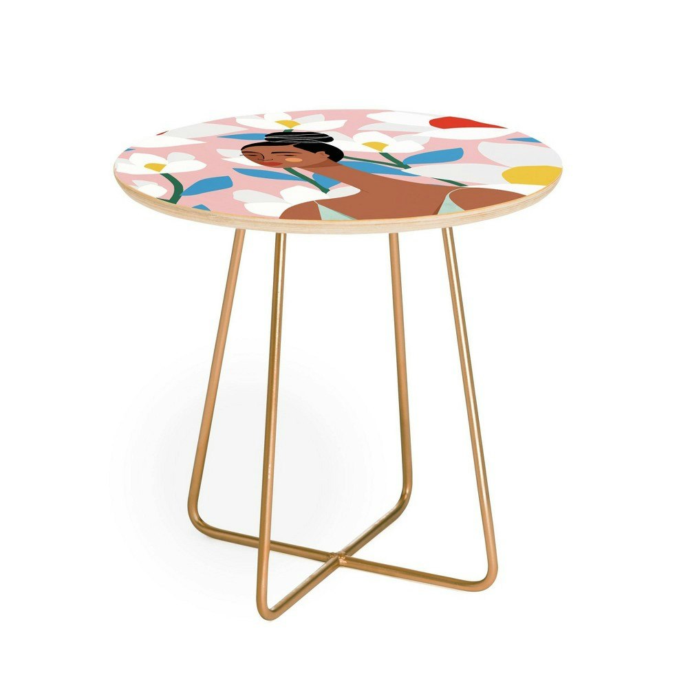 Maritza Lisa Boho Top Knot Round Side Table: $199.99 Maritza Lisa Boho Top Knot Round Side Table: $199.99