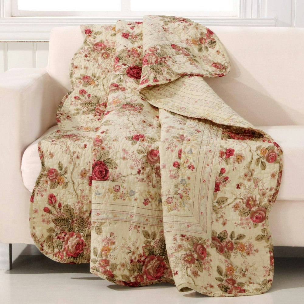 Greenland Home Fashions 50"x60" Antique Rose Throw Blanket: $33.99