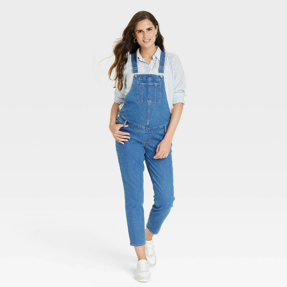 Isabel Maternity by Ingrid & Isabel Denim Overalls Jumpsuit: $42 Isabel Maternity by Ingrid & Isabel Denim Overalls Jumpsuit: $42
