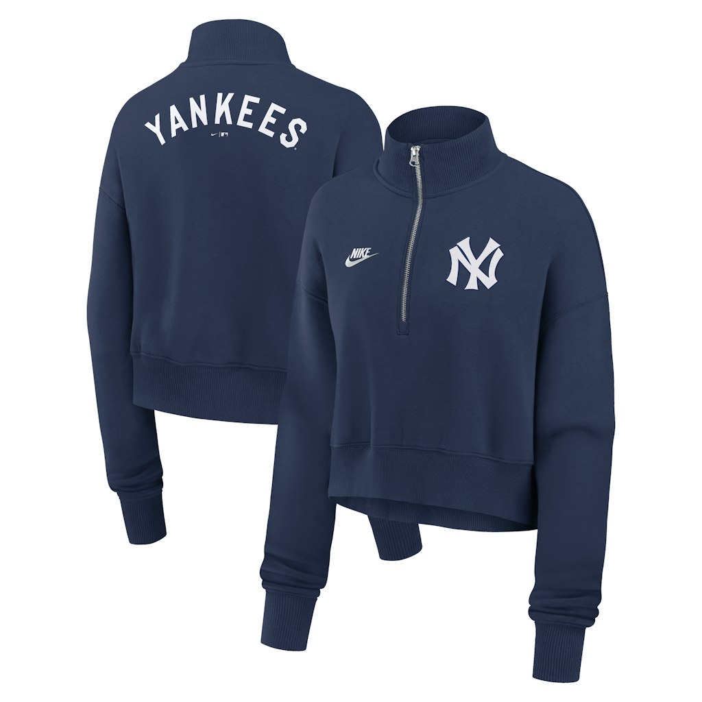 Nike New York Yankees Cooperstown Collection Women's Phoenix Fleece Half-Zip Sweatshirt: $63.99 Nike New York Yankees Cooperstown Collection Women's Phoenix Fleece Half-Zip Sweatshirt: $63.99