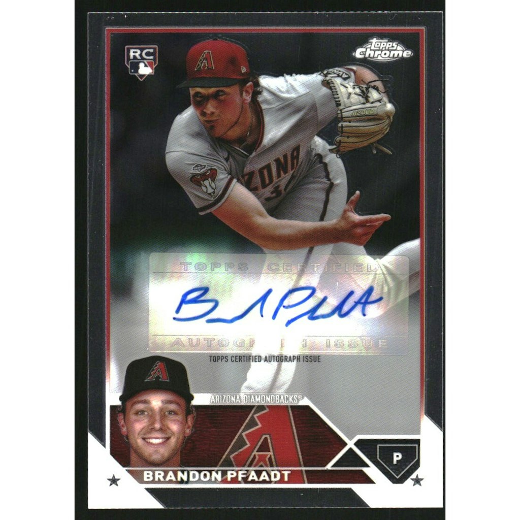 2023 Topps Chrome Update Brandon Pfaadt Autograph Card: $10