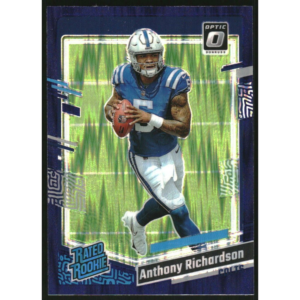 2023 Donruss Optic Anthony Richardson Purple Shock Rookie Card: $10