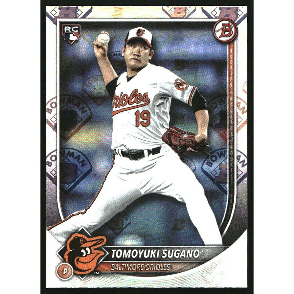 2025 Bowman Tomoyuki Sugano Retro Logo Pattern Card: $12