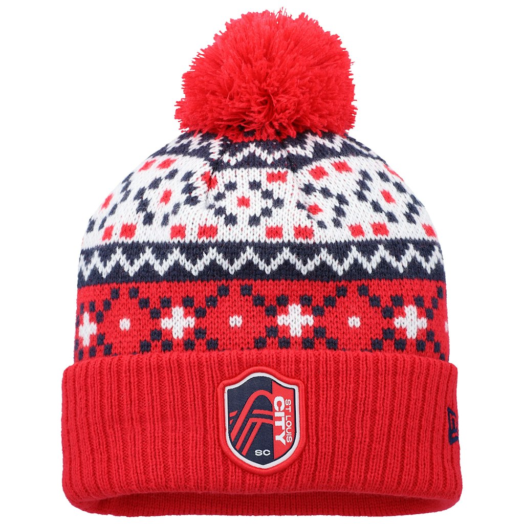 New Era St. Louis City SC Cuffed Knit Pom Hat: $23.99 New Era St. Louis City SC Cuffed Knit Pom Hat: $23.99