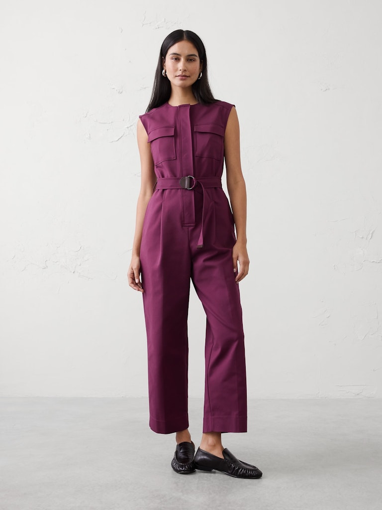 Utility Sateen Jumpsuit: $139.97 Utility Sateen Jumpsuit: $139.97