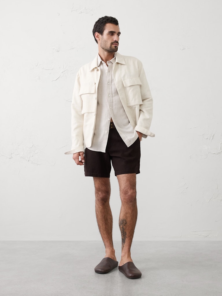 Slim-Fit 7-inch Linen-Blend Shorts: $25 Slim-Fit 7-inch Linen-Blend Shorts: $25