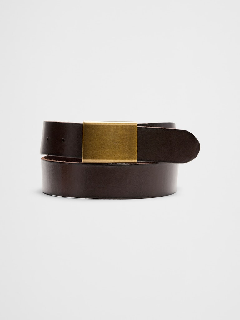 Plaque Buckle Belt: $40