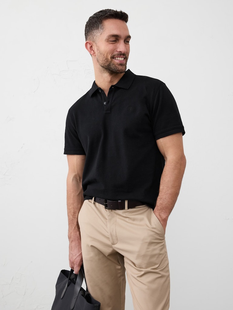 Standard-Fit Pique Polo: $25 Standard-Fit Pique Polo: $25