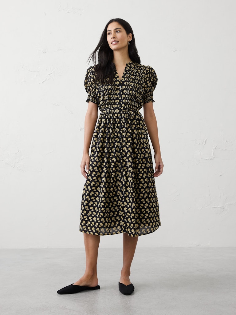 Voile Pintuck Midi Dress: $139.97 Voile Pintuck Midi Dress: $139.97