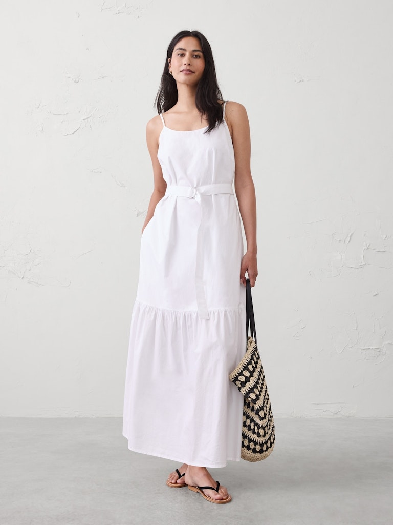 Strappy Tiered Maxi Dress: $45 Strappy Tiered Maxi Dress: $45