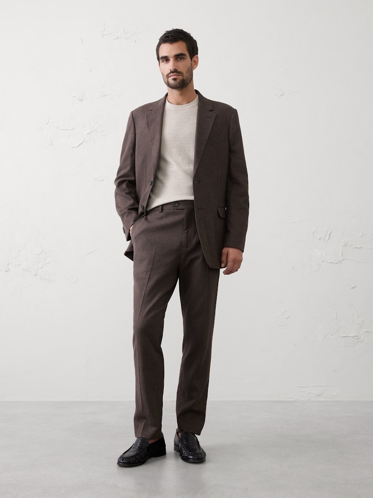 Linen-Blend Herringbone Suit Trouser: $95 Linen-Blend Herringbone Suit Trouser: $95