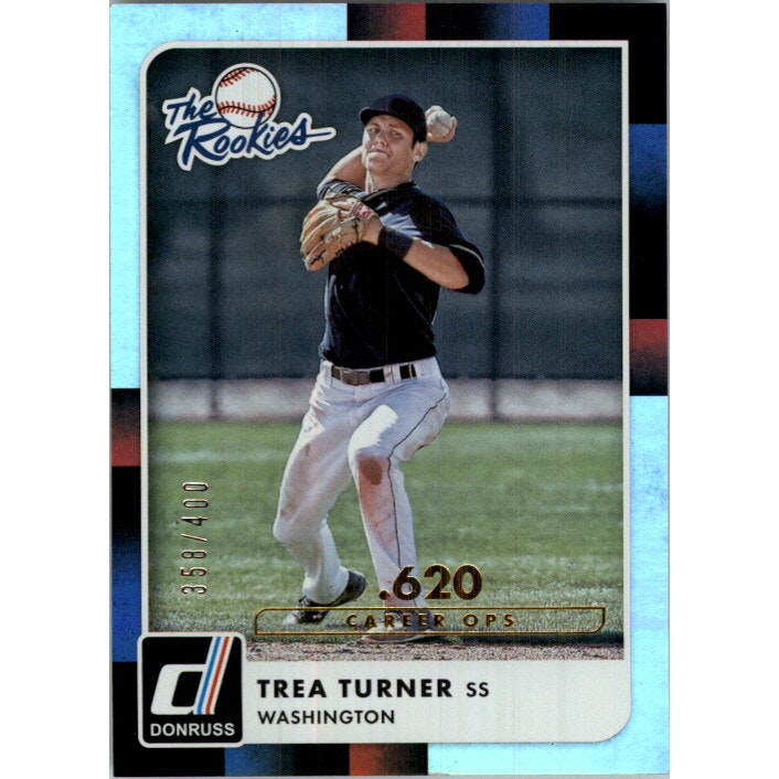 2016 Donruss The Rookies Trea Turner Career Stat Line #TR3/400: $12